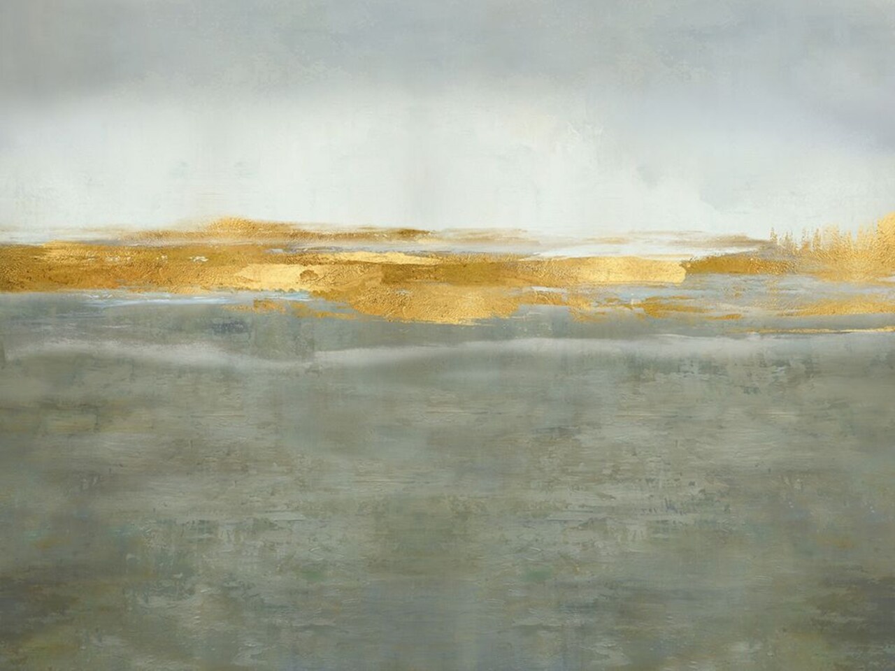 Linear Gold on Gray Poster Print by Jake Messina # SE116047